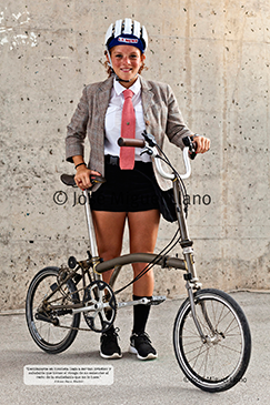 "Desplazarse en bicicleta llega a ser tan práctico y saludable que tienes el riesgo de no entender al resto de la ciudadanía que no lo hace." Alfonso Sanz, Madrid
