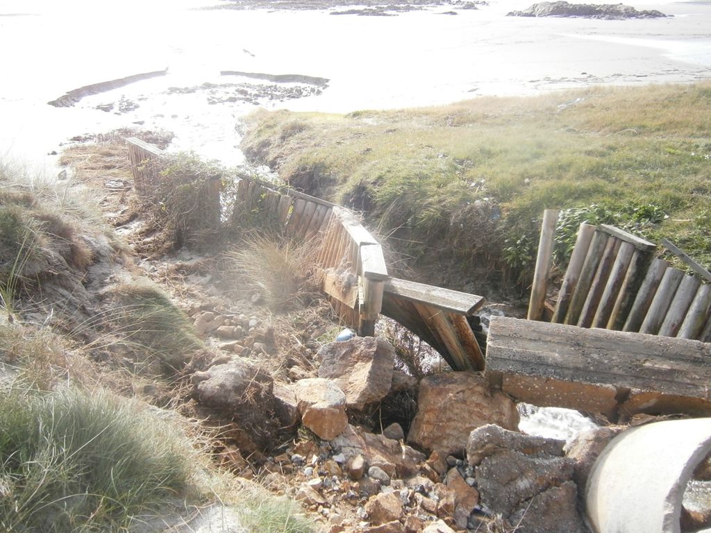 Mantenimiento y conservación IV. Trabajos en playa de Nemiña (Muxia) (Antes de las obras)