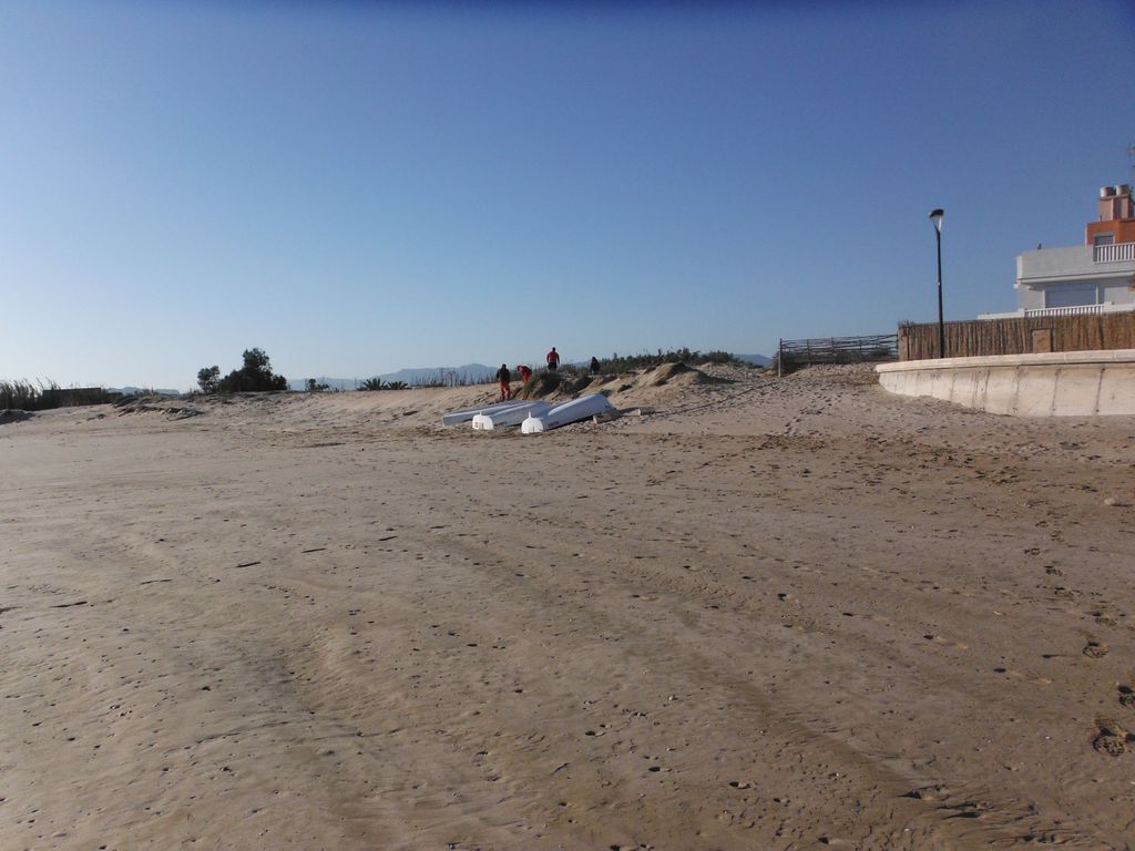 Regeneración dunar en la playa de Les Palmeretes (Sueca). Antes de las obras