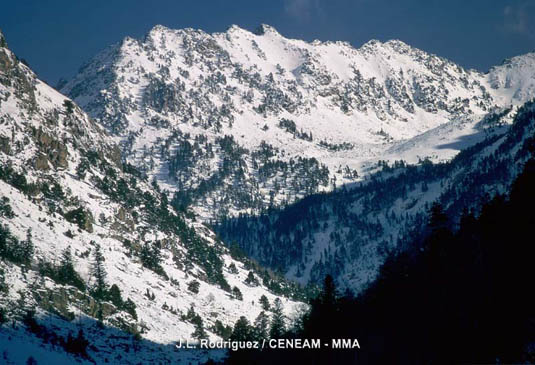 Valle de Sant Nicolau, típico valle glaciar en forma de "U".