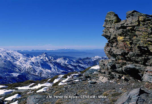Los micasquistos son las rocas predominantes en Sierra Nevada.