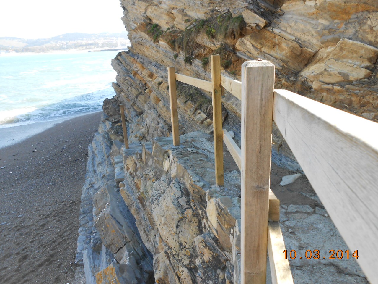 Playa Muriola. Reparación del acceso a la playa.