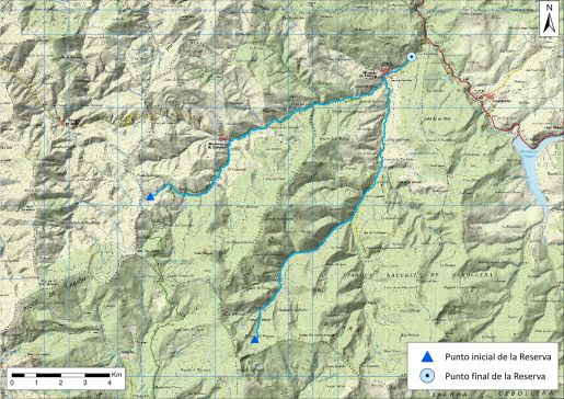 Mapa detalle Río Iregua desde su nacimiento hasta el azud del canal de trasvase al Embalse de Ortigosa (incluye río Mayor)