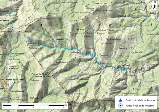 Mapa detalle Arroyo Vallosera