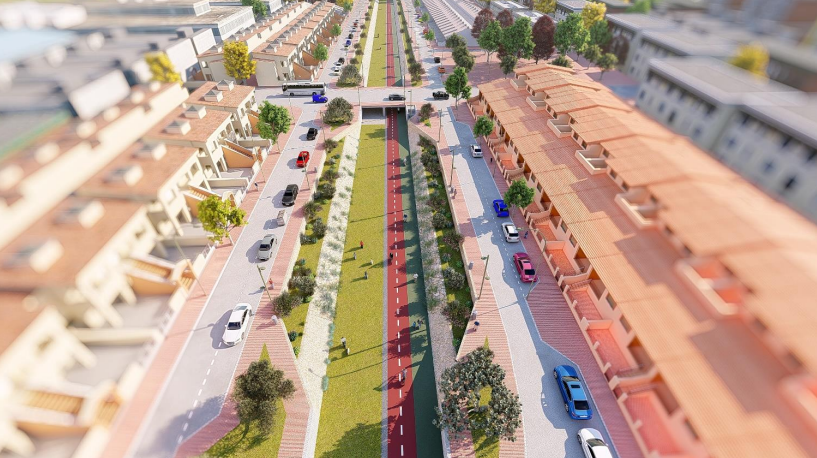 Encauzamiento proyectado en Avenida Muñoz Zambudio