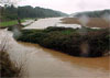 Panorámica aguas abajo de la estación de aforos B-64 de la parte baja del Torrent de na Borges (Baleares).