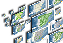 Composición con mapas de España