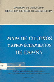 Portada del libro "Mapa de cultivos y aprovechamientos de España: mapa agronomico nacional"