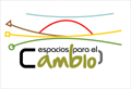 Logotipo de espacios para el cambio