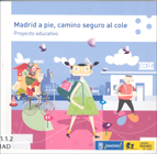 Dibujo de unos niños que se dirigen al colegio