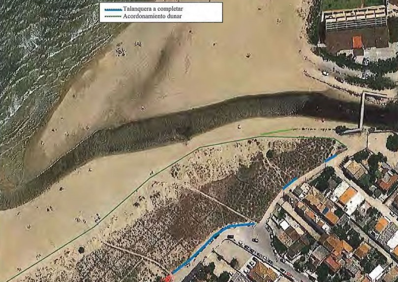 Adecuación de delimitación del sistema dunar del sur de Oliva próximo a la desembocadura