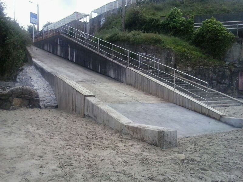 Playa de Cirro. Avería en los accesos