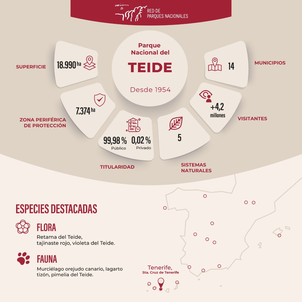 Infografía PN Teide