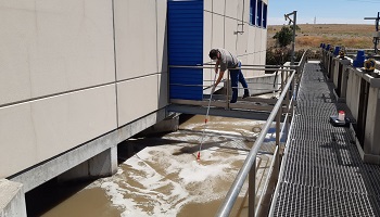 ​Muestreo en estaciones de depuración 14/07/20 EDAR LA GAVIA (Madrid)