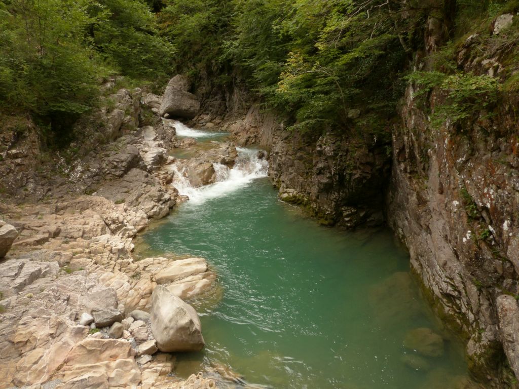 Poza en la reserva natural fluvial Río Vellós