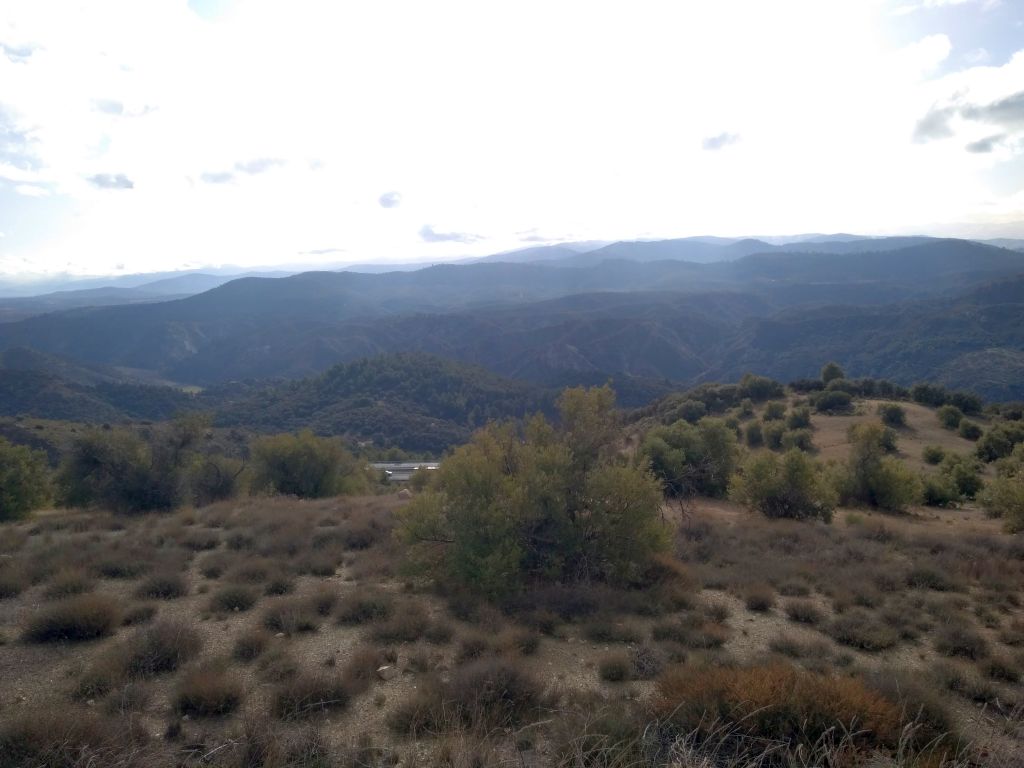 Panorámica Sierra Huétor, MSBT La Peza. A la izquierda Barranco Orcalate ala derecha Barranco La Pastora