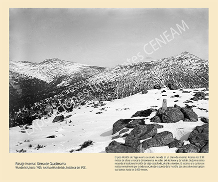 Paisaje invernal. Sierra de Guadarrama.
Wunderlich, hacia 1925. Archivo Wunderlich. IPCE. Ministerio de Educación, Cultura y Deporte.