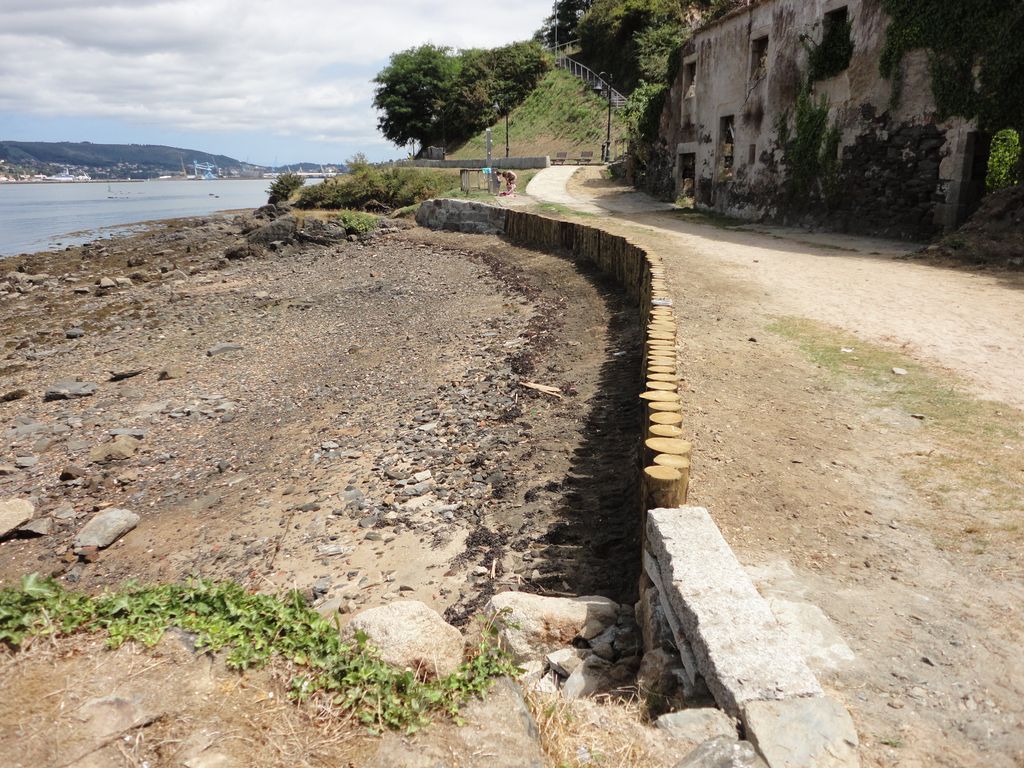 Estabilización de la playa de Bestarruza (T.M.  de Murgados). Después de las obras