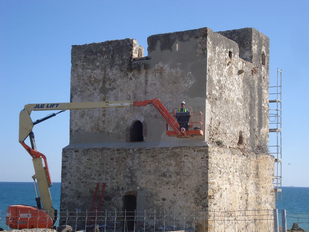 Torre de la Sal (Casares) (Durante las obras)
