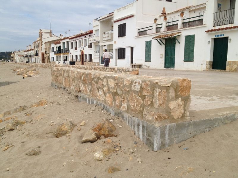 Reperfilado de la playa Altafulla (TM Altafulla. Antes de las obras) 
