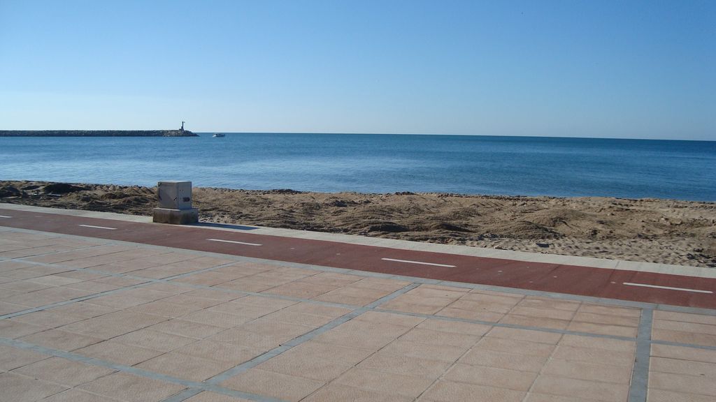 Reperfilado de playa Horta de Santa María (TM Cambrils. Durante las obras) 