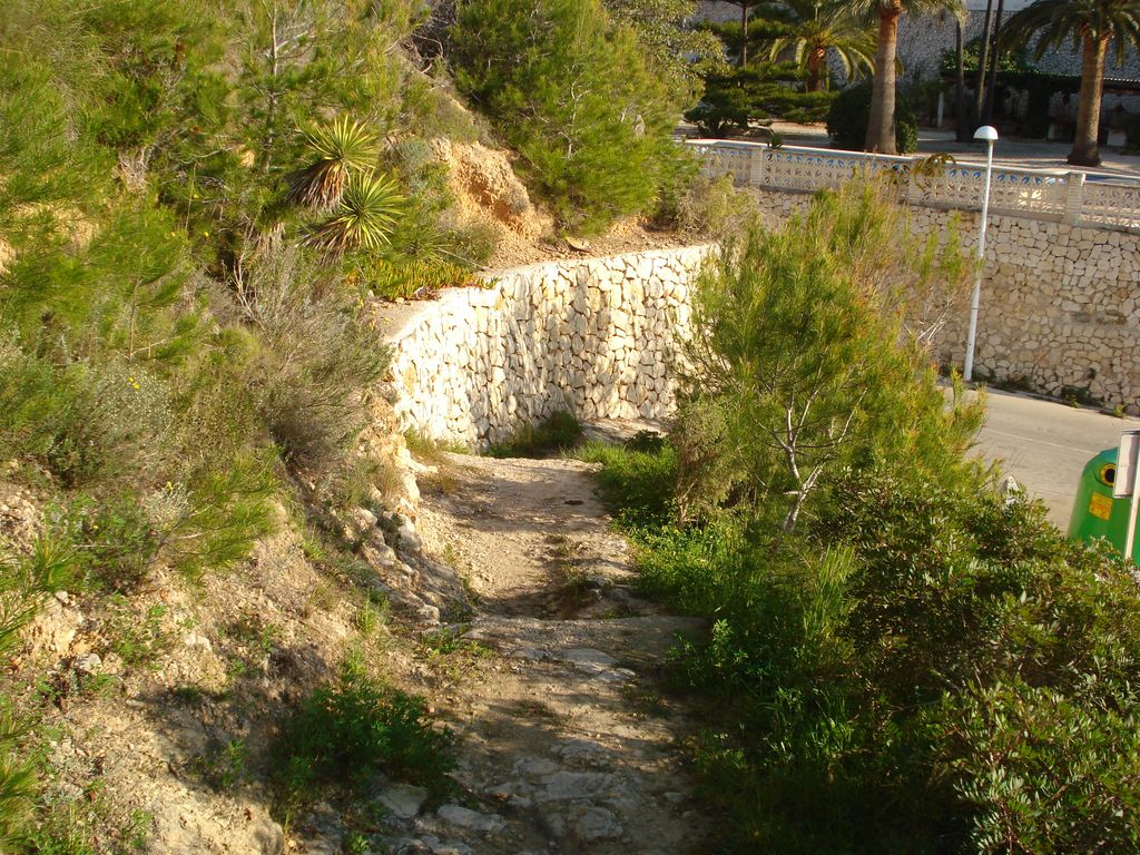 Actuaciones en la cala de l'Advocat (antes)