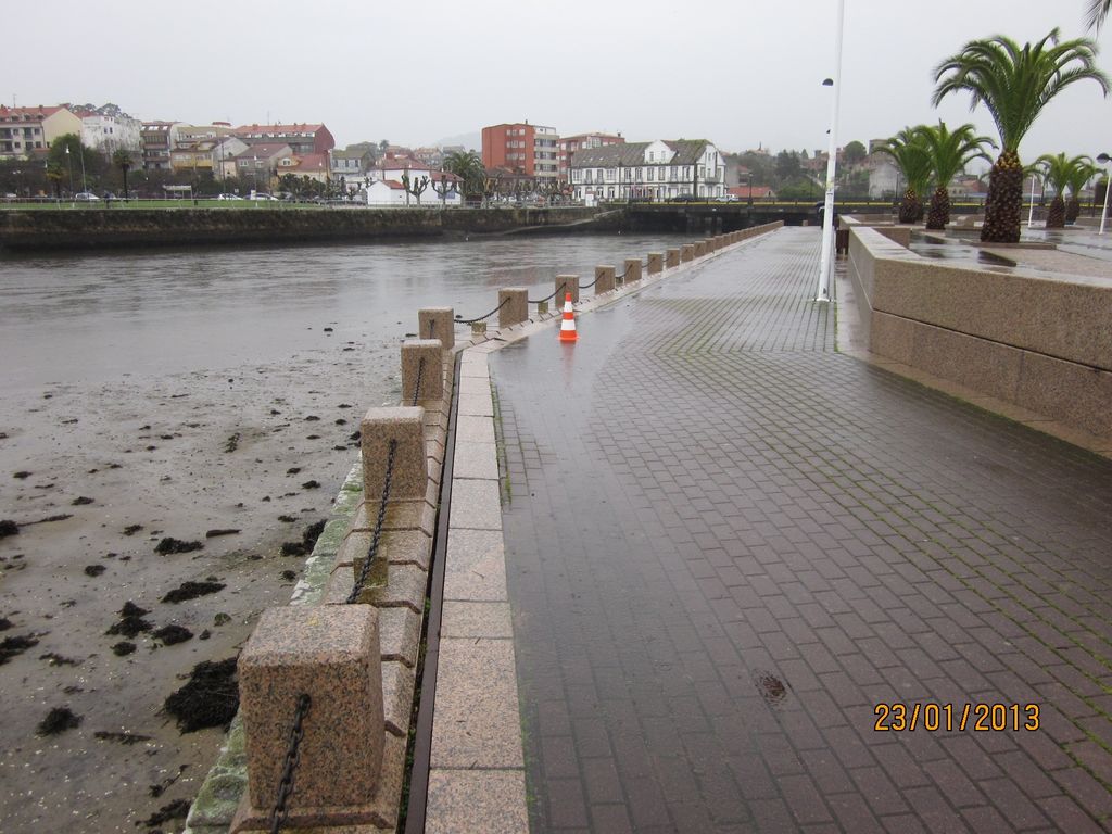 Paseo de Baiona (T.M. de Baiona). Antes de las obras