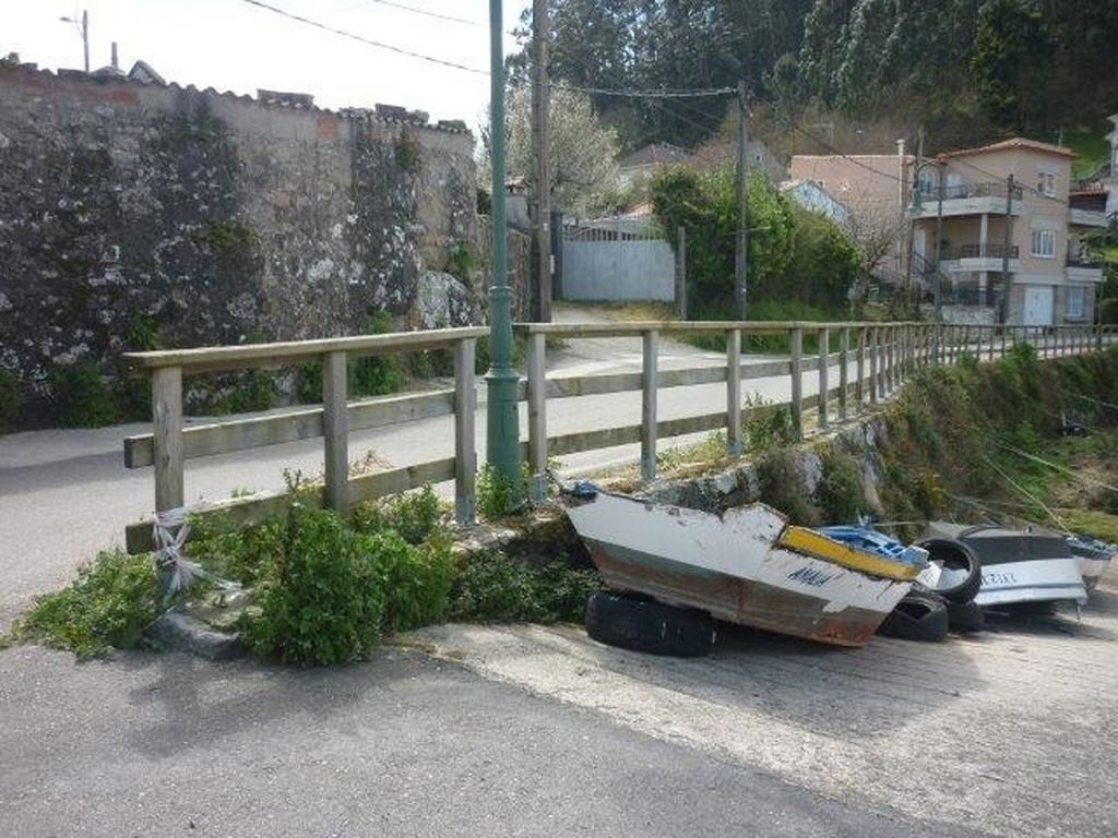 Ampliación del paseo en Loira (Marín). Antes de las obras