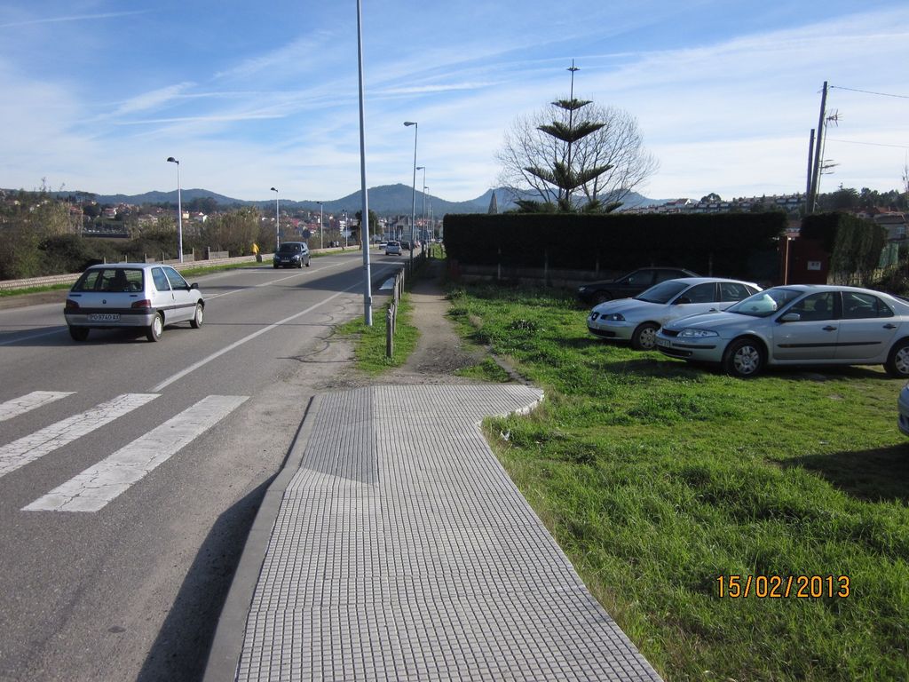 Senda en A Foz (T.M.  de Baiona). Antes de las obras