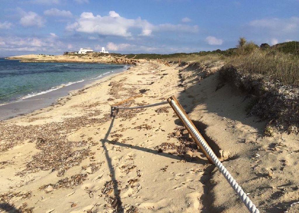 Daños por temporales de 2017 - Sistemas dunares en Baleares