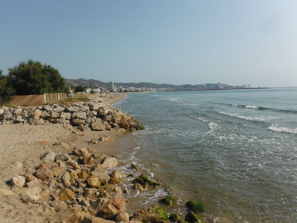 Playa de Marenyet. Antes de las obras de regeneración