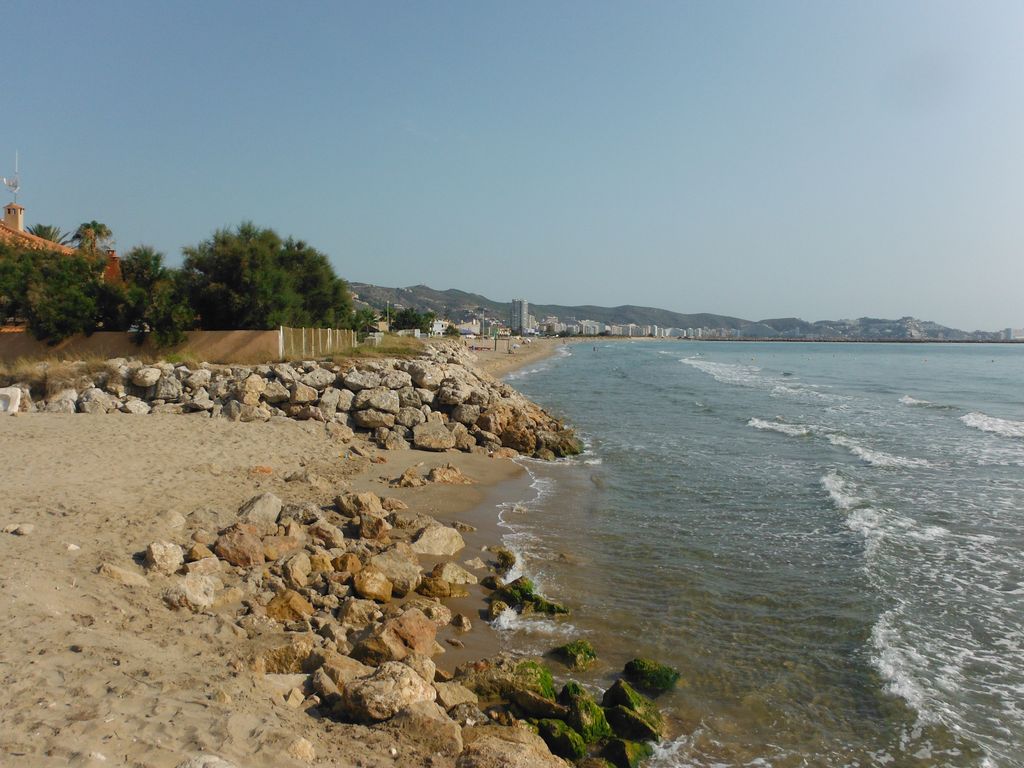 Playa de El Marenyet (Cullera). Antes de las obras de regeneración