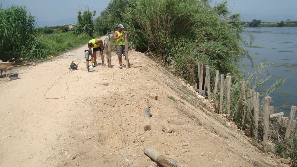 Reposición margen derecha del río Ebro, en Amposta (Después de las obras)