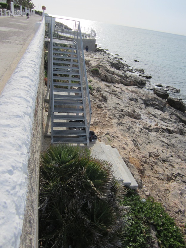 Restitución de accesos al mar en el Racó de Santa Llucia, en Vilanova i la Geltrú (Después de las obras)