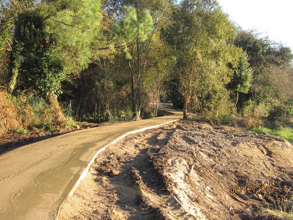 Senda en O Rial (T.M. de Vilagarcía de Arousa). Después de las obras