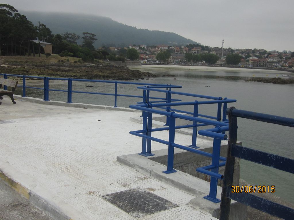 Rehabilitación de escaleras de acceso a las playas de Toralla y demolición de caseta (T.M. de Vigo). Después de las obras