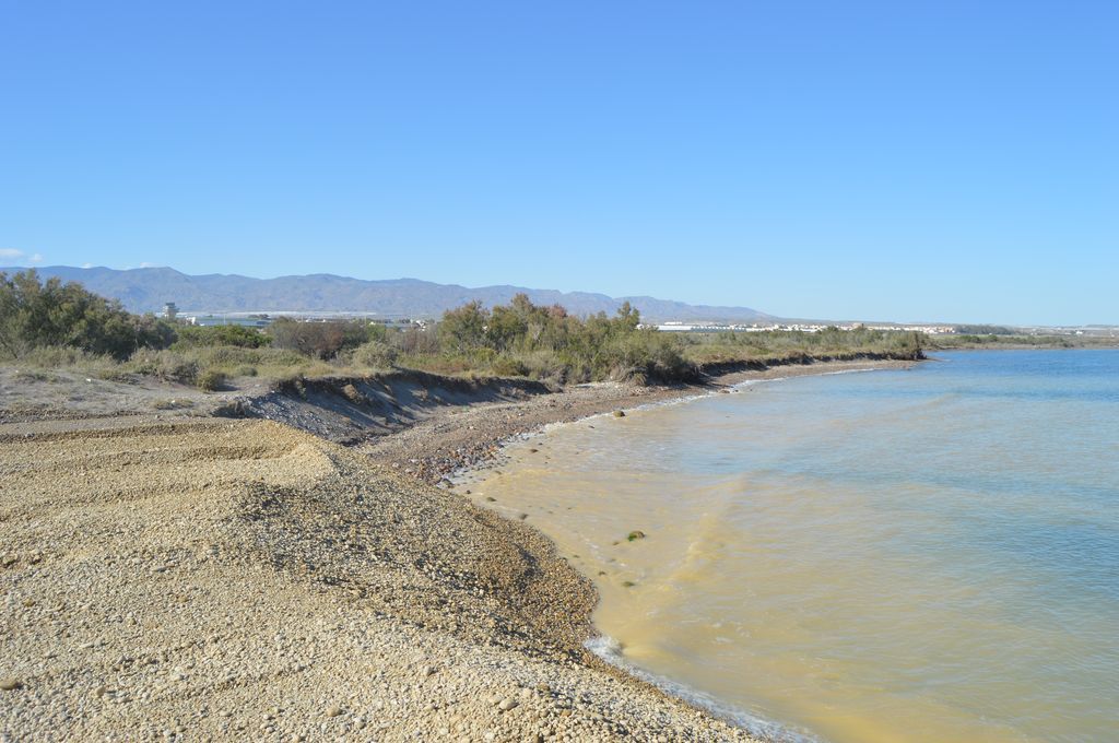 Playa de El Perdigal (Durante las obras)