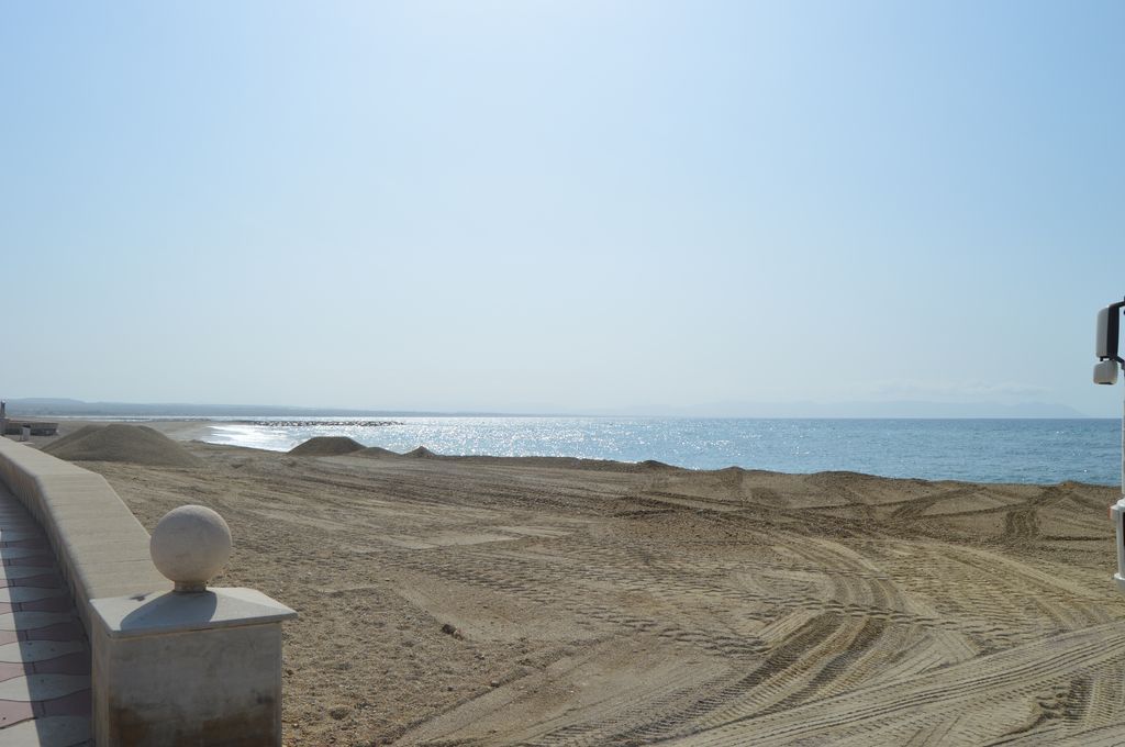 Playa de Costacabana (Durante las obras)