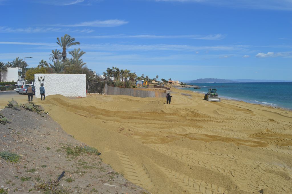 Playas de Mojácar (Durante las obras)