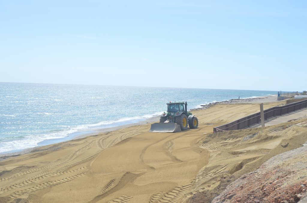 Playas de Mojácar (Durante las obras)