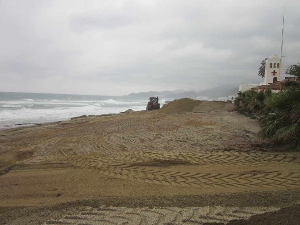 Playas de Mojácar (Durante las obras)