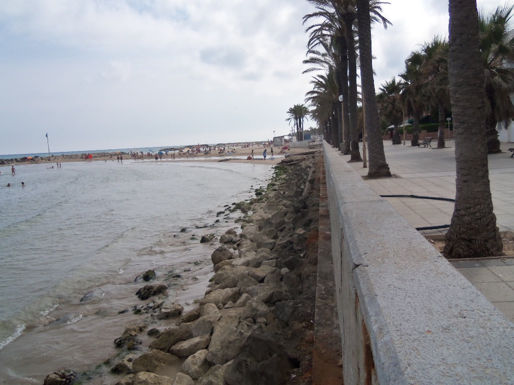 Conservación y mejora de la playa de Ibersol, en Vilanova i la Geltrú (antes de las obras)