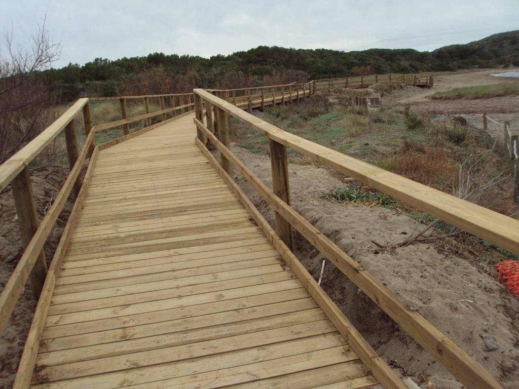 Reparación de pasarelas de madera en Menorca (Después de las obras)