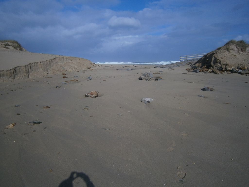 Regeneración dunar en la playa de Razo-Baldaio (T.M.  de Carballo). Antes de las obras