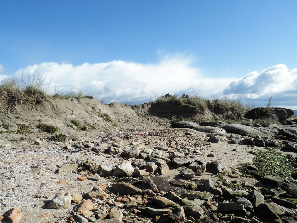 Playa de Carragueiros (T.M. de Boiro). Antes de las obras