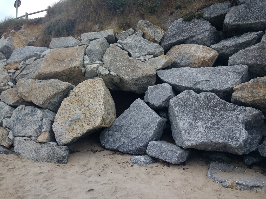 Mantenimiento y conservación V. Carballo. Playa de Razo - Mejora para la protección del DPMT (Antes de las obras)