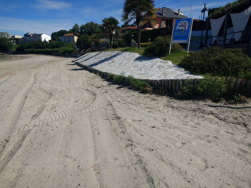 Mantenimiento y conservación V. Miño. Playa pequeña de Miño - Mejora para la protección del DPMT (Después de las obras)
