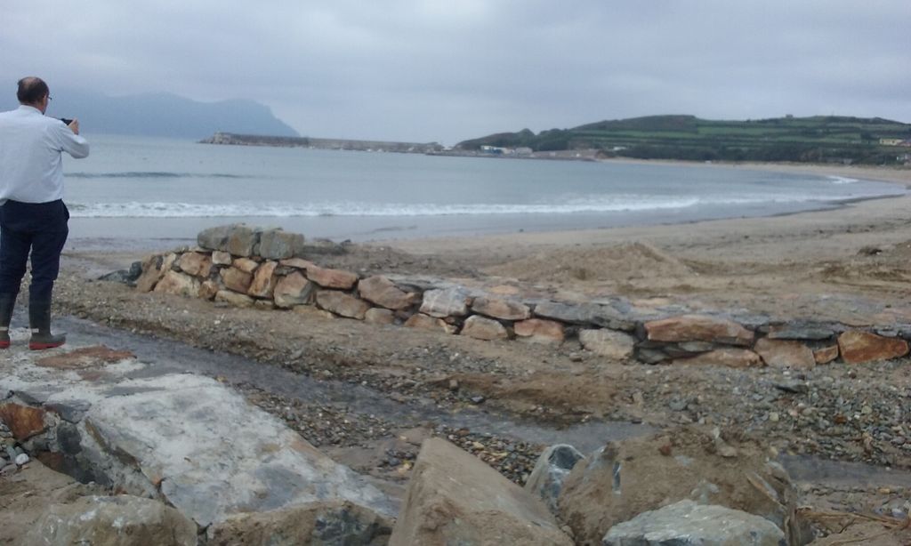 Antes de las obras (playa de Espasante (Ortigueira))