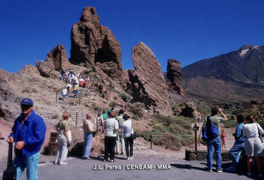 El Parque Nacional del Teide es el más visitado de toda la Red de Parques Nacionales.