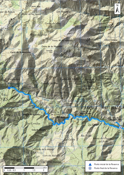 Mapa detalle Cabecera Verde de Marbella